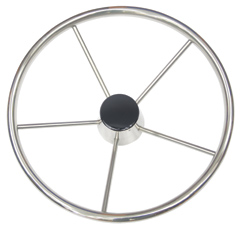 Rueda de timon inox diam:390mm