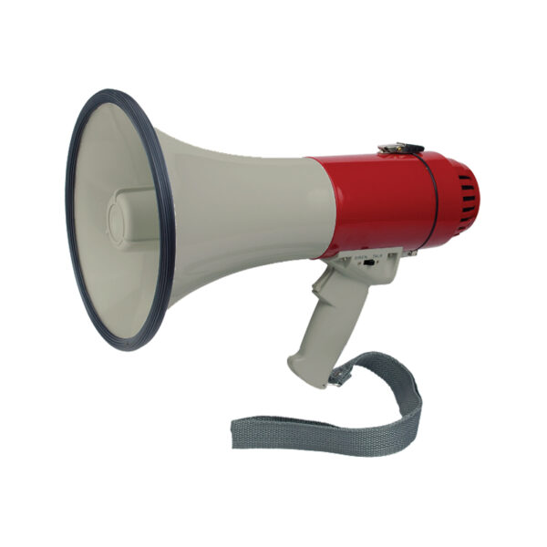 Megafono con sirena ,20w,400m