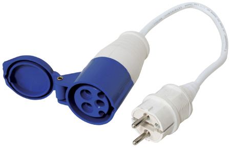 Cordon set con Conector hembra Schuko 16a, 220-2