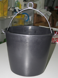 Special bucket for nautical purposes with stainless steel handle Cap.10lt
