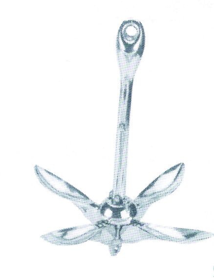 Ancla plegable, galvanizada caliente,1.5kg