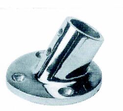 Round base 60ο, casted AISI 316, inter. Diam. 22mm