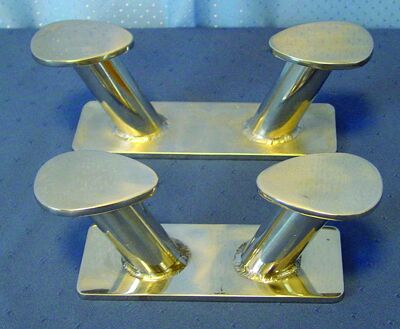 Cleat, inox, L 200mm, H 70mm