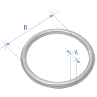 Round ring, Inox 316, 9x90mm