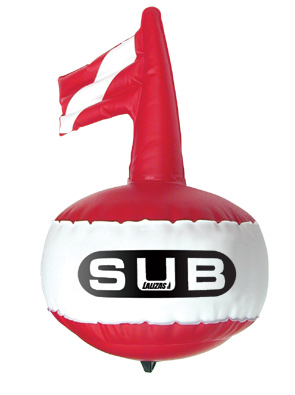 Boya de buceo "safe Dive" redonda 30cm,h 50cm