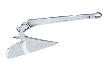 Ancla arado, galvanizada caliente, tipo CQR, 22kg