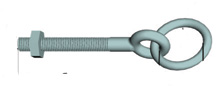 Eye bolt w/ring, AISI 316, w/ thread 10mm