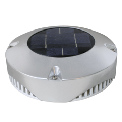 Ventilador Solar, Ø20cm, Inox Cromado