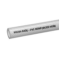 Manguera para salida y entrada de liquidos, PVC, blanco, fibra reforzada, Ø16mm, 5/8''