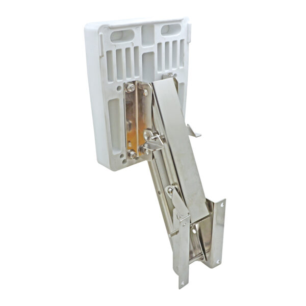 Outboard adjustable bracket w/plastic pad, Inox 316, for engines up to 20kg/8HP