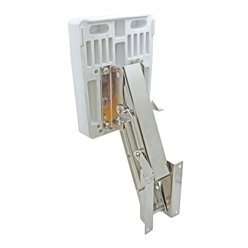 Outboard adjustable bracket w/plastic pad, Inox 316, for engines up to 20kg/8HP: imagen 1