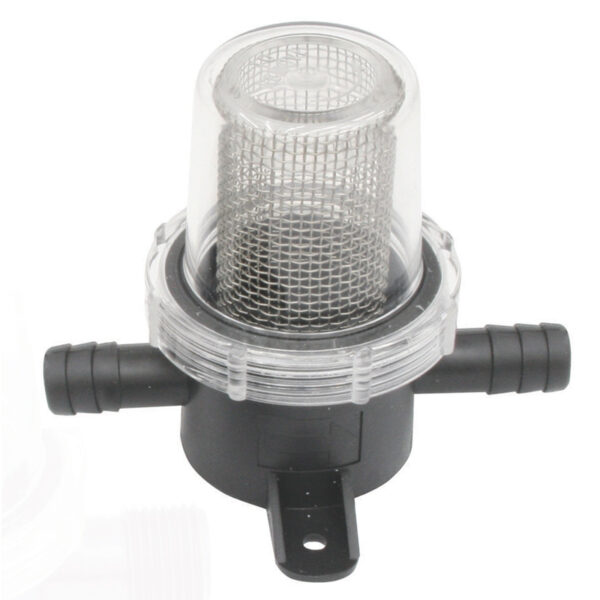 Filtro en línea con malla grande de acero inoxidable para manguera de ∅12 mm